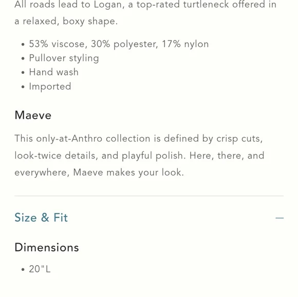 Anthropologie Logan Turtleneck Sweater In Black By Maeve Size Large, New W Tags - Picture 4 of 17